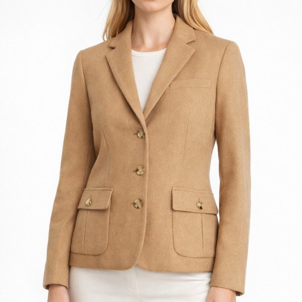Ralph Lauren Camel Tan Wool Blazer